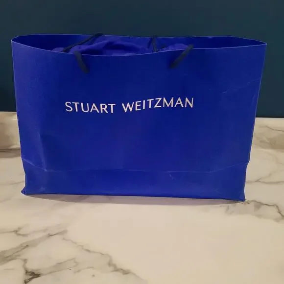 Stuart Weitzman Shopping SatchelBlue Violet Caviar Leather New W/ Tags Mint!